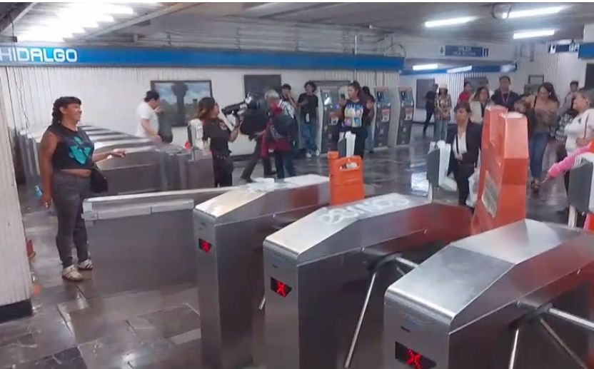 Dan Metro popular por pinchazos en estación Hidalgo